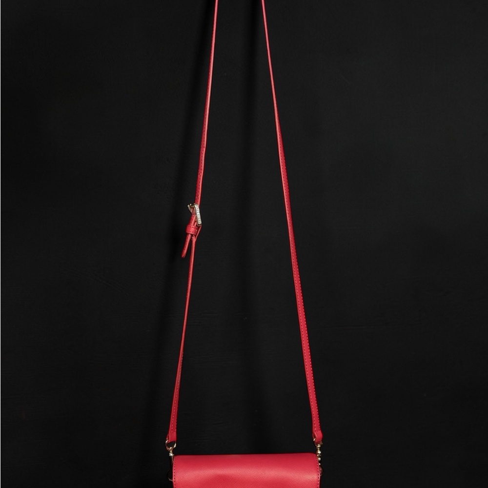 Tory Burch Red Turnlock Crossbody Bag (A768) - Picture 5 of 13